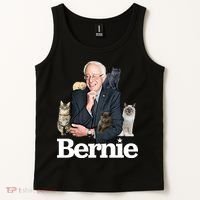 Funny Bernie Sanders Cats Tank Top thumb 2
