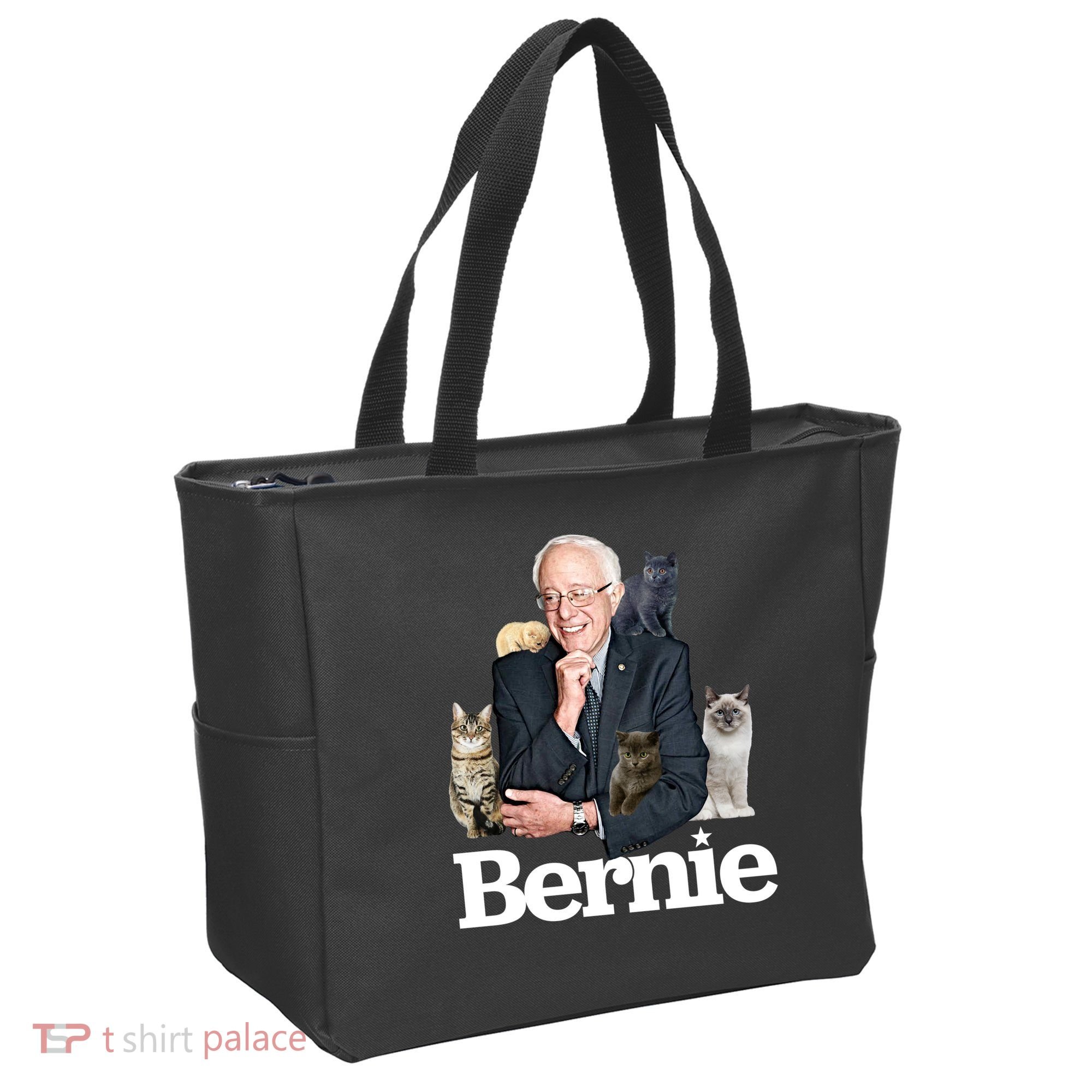 Funny Bernie Sanders Cats Tote Bag