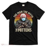 Funny Bernie Sanders Meme The Man The Myth The Mittens T-Shirt thumb 0