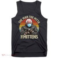 Funny Bernie Sanders Meme The Man The Myth The Mittens Tank Top thumb 0