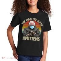 Funny Bernie Sanders Meme The Man The Myth The Mittens Kids T-Shirt thumb 2