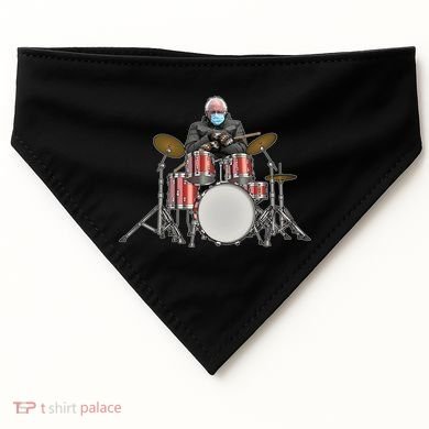 Funny Bernie Sanders Mittens Meme Drummer USA-Made Doggie Bandana