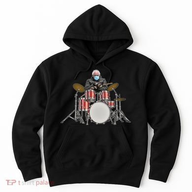 Funny Bernie Sanders Mittens Meme Drummer Hoodie