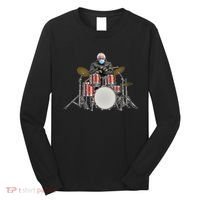 Funny Bernie Sanders Mittens Meme Drummer Long Sleeve Shirt thumb 0