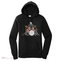Funny Bernie Sanders Mittens Meme Drummer Women's Hoodie thumb 0