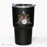 Funny Bernie Sanders Mittens Meme Drummer Tumbler thumb 0