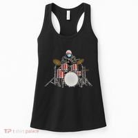 Funny Bernie Sanders Mittens Meme Drummer Women's Tank Top thumb 0