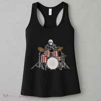 Funny Bernie Sanders Mittens Meme Drummer Women's Tank Top thumb 3