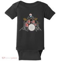 Funny Bernie Sanders Mittens Meme Drummer Baby Bodysuit thumb 0