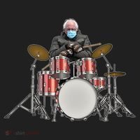 Funny Bernie Sanders Mittens Meme Drummer Hat thumb 2