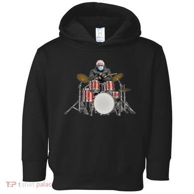 Funny Bernie Sanders Mittens Meme Drummer Toddler Hoodie