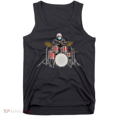 Funny Bernie Sanders Mittens Meme Drummer Tank Top