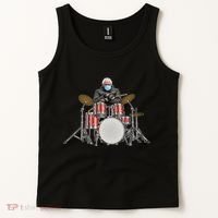Funny Bernie Sanders Mittens Meme Drummer Tank Top thumb 2