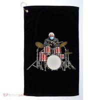 Funny Bernie Sanders Mittens Meme Drummer Golf Towel thumb 0