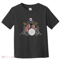 Funny Bernie Sanders Mittens Meme Drummer Toddler T-Shirt thumb 0