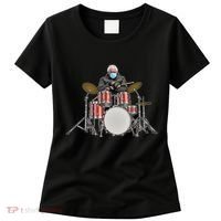 Funny Bernie Sanders Mittens Meme Drummer Women's T-Shirt thumb 0