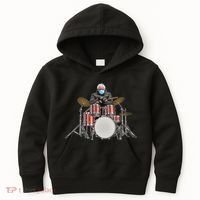 Funny Bernie Sanders Mittens Meme Drummer Kids Hoodie thumb 0