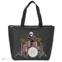Funny Bernie Sanders Mittens Meme Drummer Tote Bag thumb 0