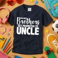 Funny Best Brothers Get Promoted To Uncle Kids T-Shirt thumb 3