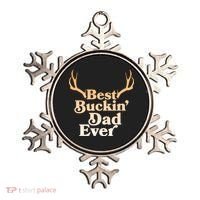 Funny Best Buckin Dad Ever Ornament thumb 0
