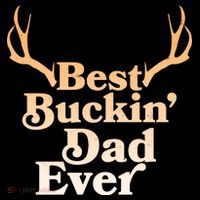 Funny Best Buckin Dad Ever Ornament thumb 1