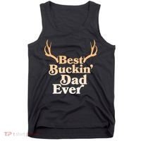 Funny Best Buckin Dad Ever Tank Top thumb 0