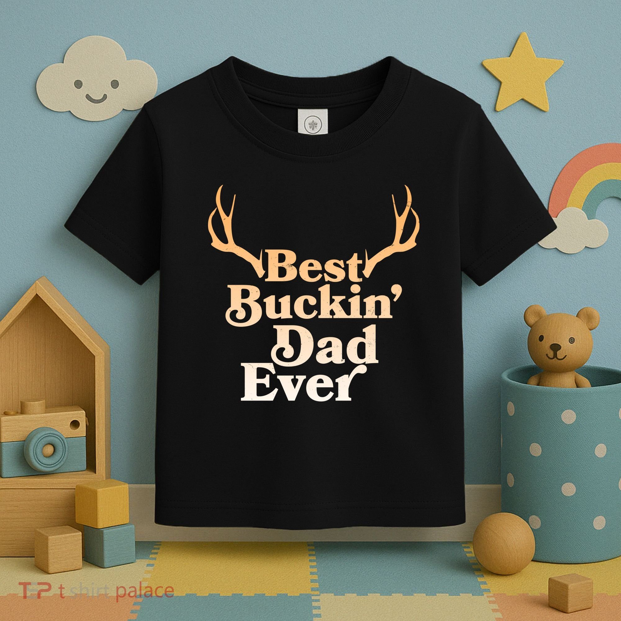 Funny Best Buckin Dad Ever Toddler T-Shirt