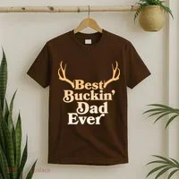 Funny Best Buckin Dad Ever T-Shirt thumb 2