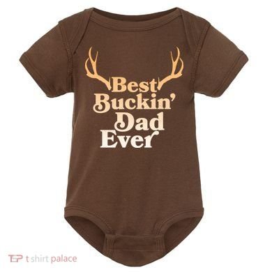 Funny Best Buckin Dad Ever Baby Bodysuit