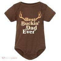 Funny Best Buckin Dad Ever Baby Bodysuit thumb 0