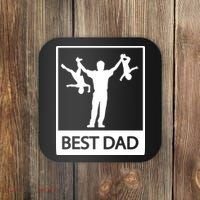 Funny Best Dad Coaster thumb 0