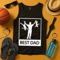 Funny Best Dad Tank Top thumb 4