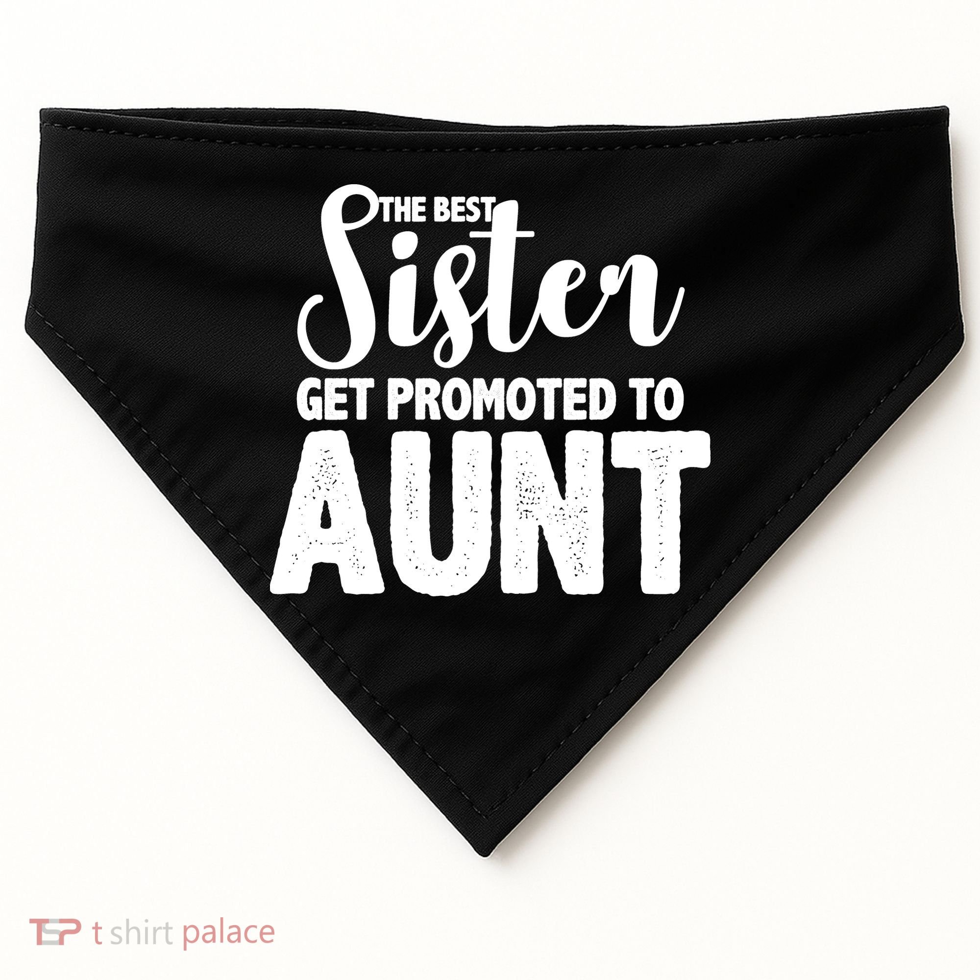 Funny Best Sister Get Promoted To Aunt USA-Made Doggie Bandana