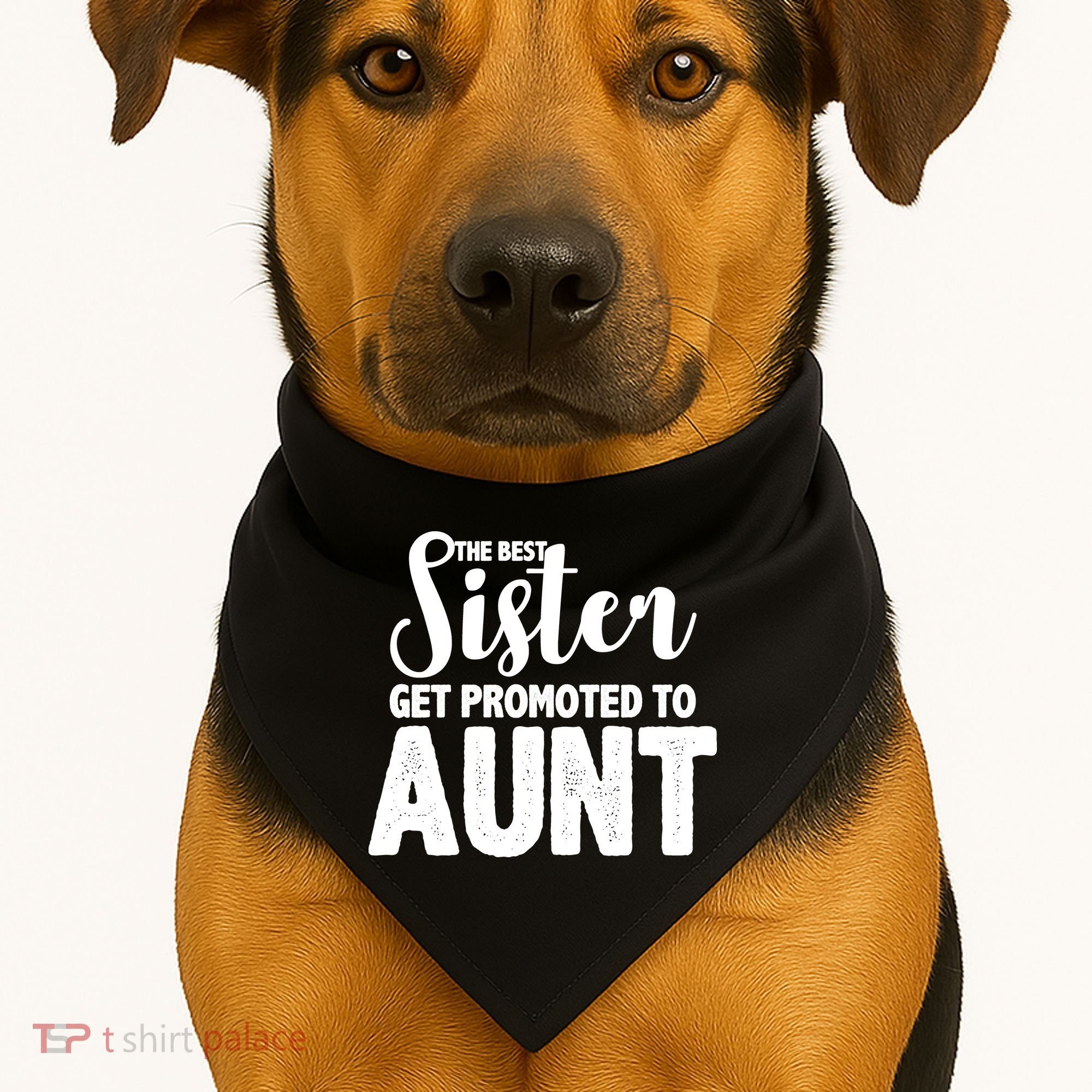 Funny Best Sister Get Promoted To Aunt USA-Made Doggie Bandana