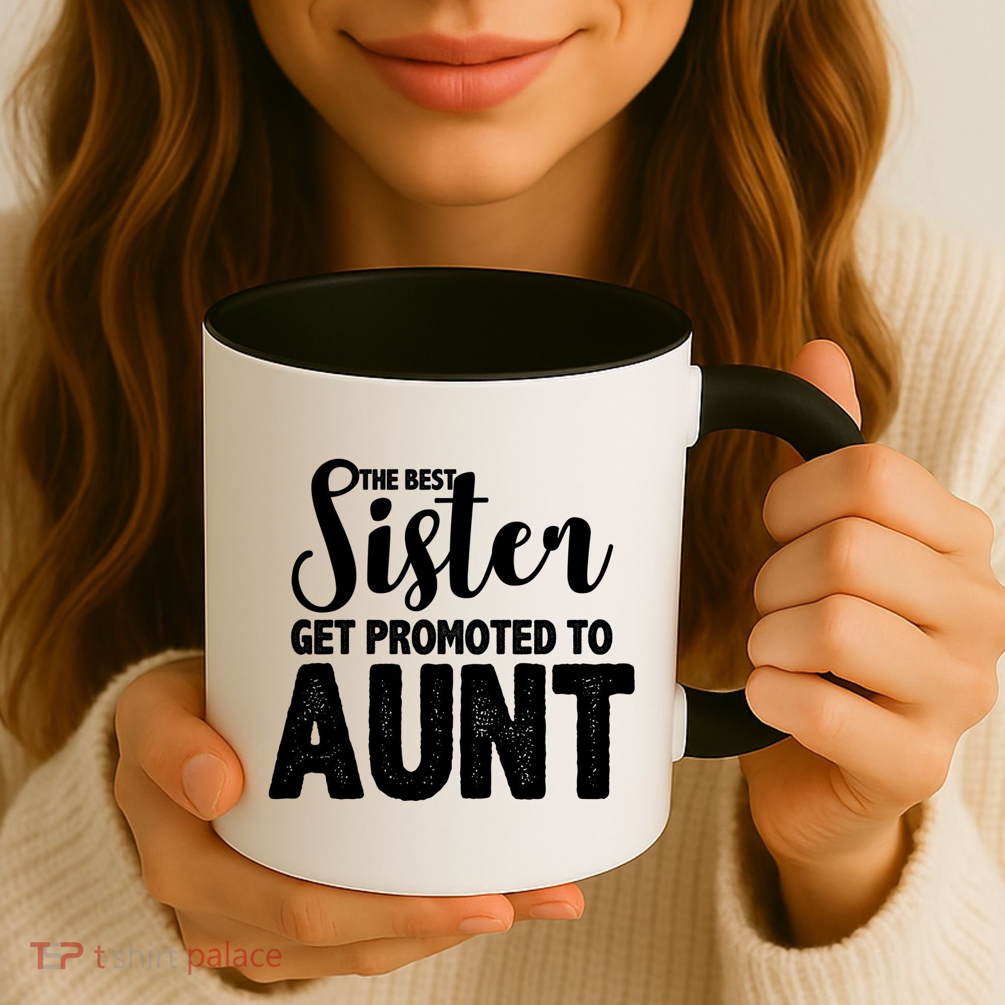 Funny Best Sister Get Promoted To Aunt Coffee Mug