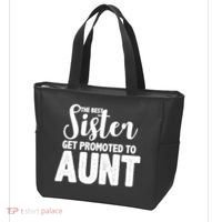 Funny Best Sister Get Promoted To Aunt Tote Bag thumb 3