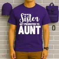 Funny Best Sister Get Promoted To Aunt T-Shirt thumb 6