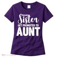Funny Best Sister Get Promoted To Aunt Women's T-Shirt thumb 0