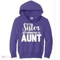 Funny Best Sister Get Promoted To Aunt Kids Hoodie thumb 0