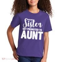 Funny Best Sister Get Promoted To Aunt Kids T-Shirt thumb 2