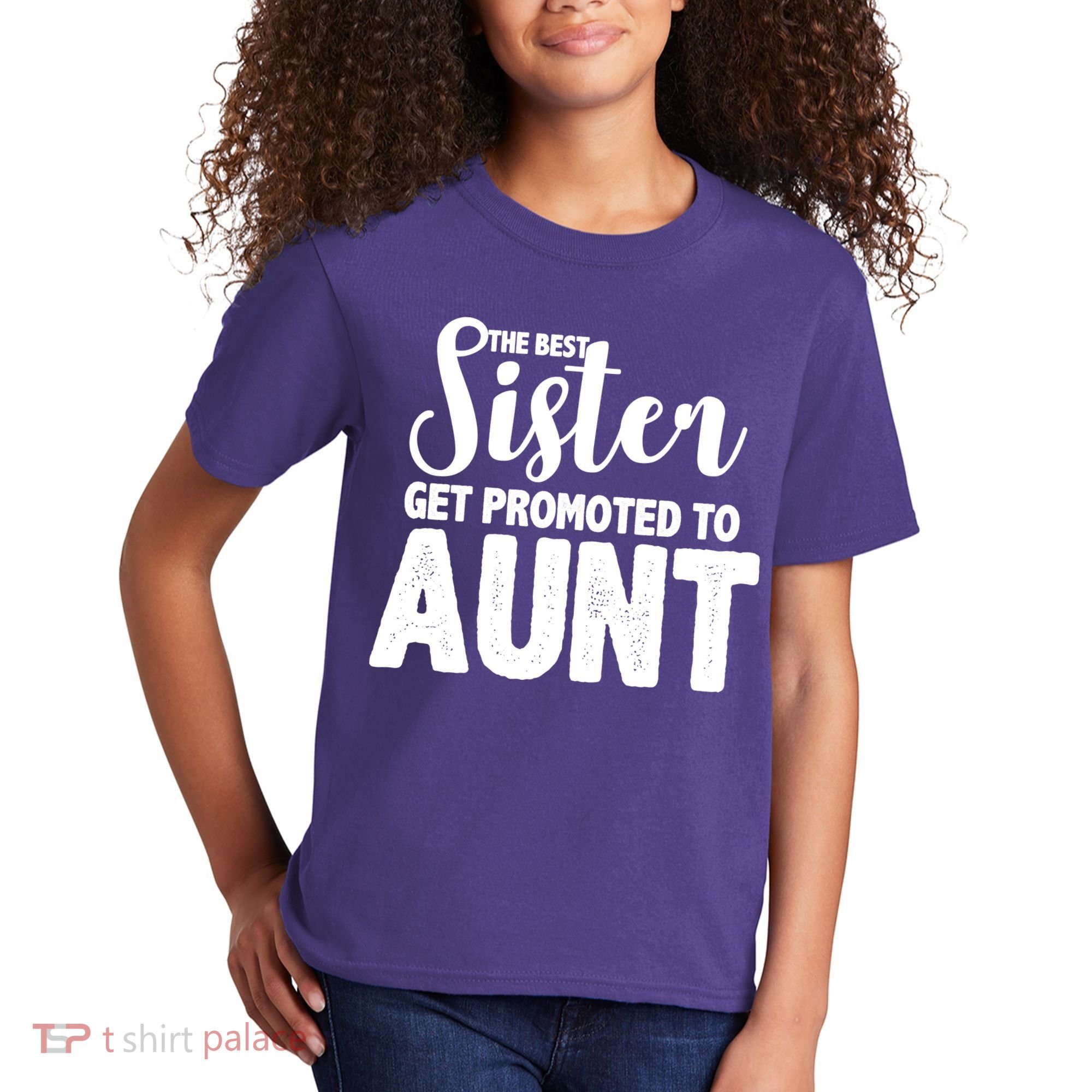 Funny Best Sister Get Promoted To Aunt Kids T-Shirt