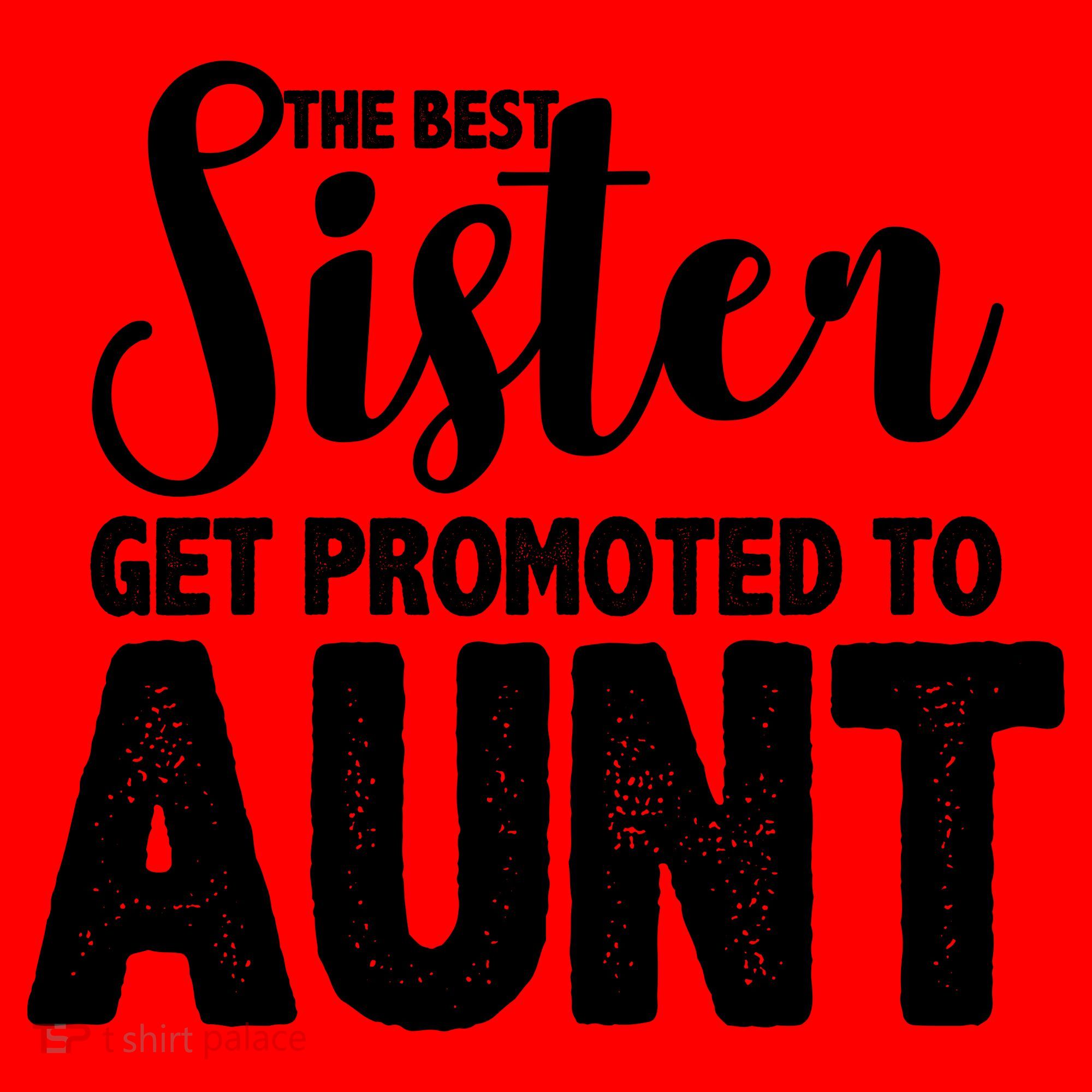 Funny Best Sister Get Promoted To Aunt Santa Hat