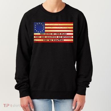 Funny Betsy Ross Original 13 Colony Flag Women's Sweatshirt