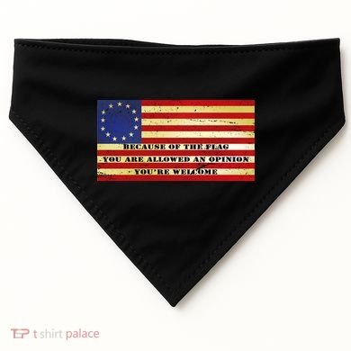 Funny Betsy Ross Original 13 Colony Flag USA-Made Doggie Bandana
