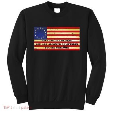 Funny Betsy Ross Original 13 Colony Flag Sweatshirt