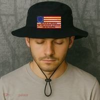 Funny Betsy Ross Original 13 Colony Flag Bucket Hat thumb 2