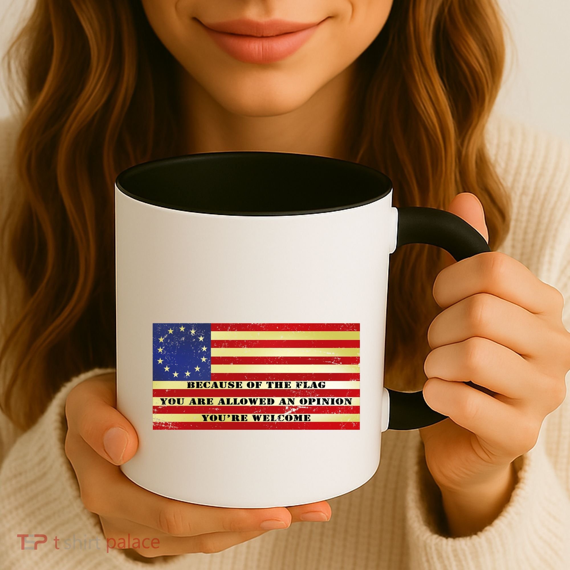 Funny Betsy Ross Original 13 Colony Flag Coffee Mug