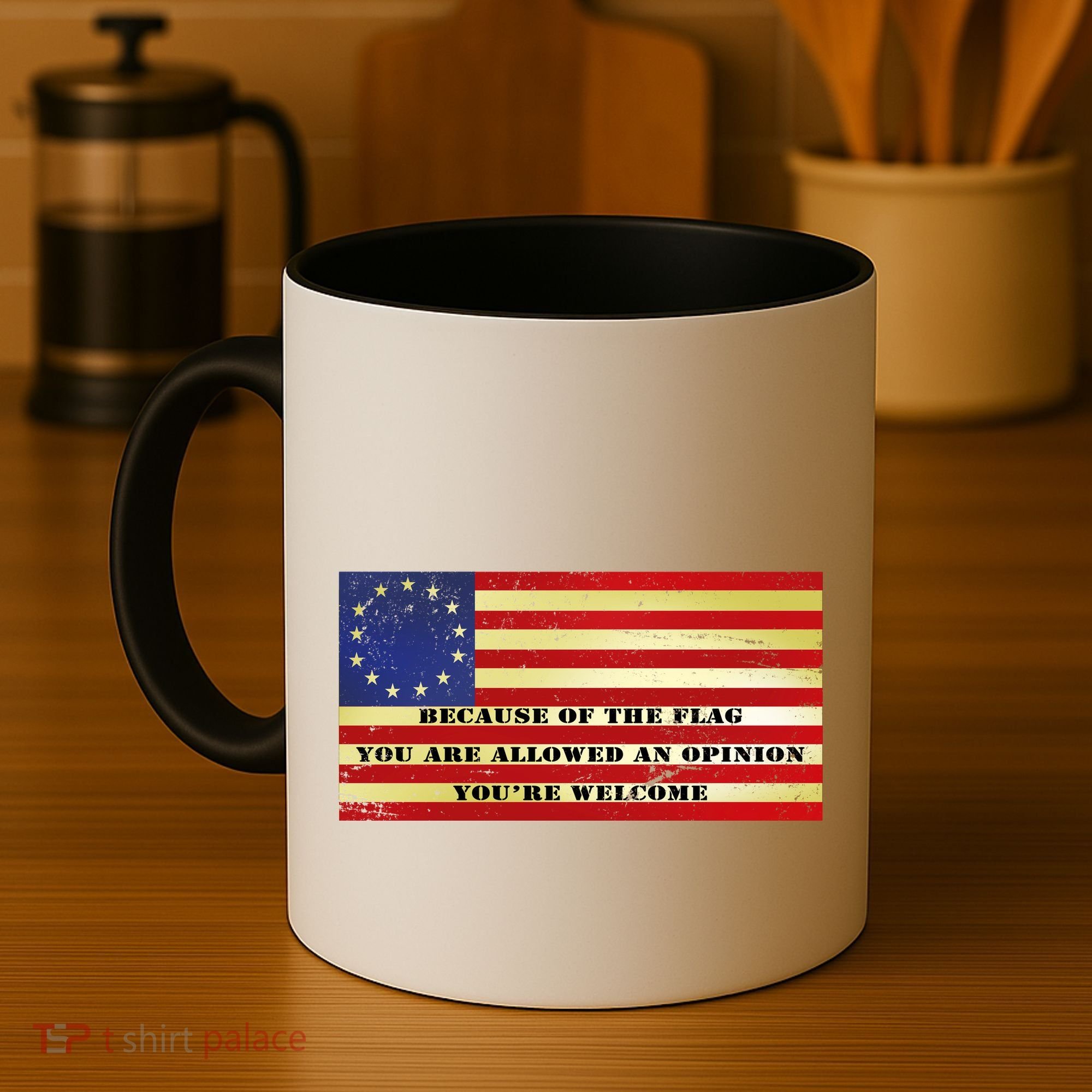 Funny Betsy Ross Original 13 Colony Flag Coffee Mug