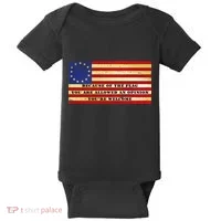 Funny Betsy Ross Original 13 Colony Flag Baby Bodysuit thumb 0