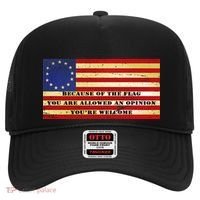 Funny Betsy Ross Original 13 Colony Flag Hat thumb 0